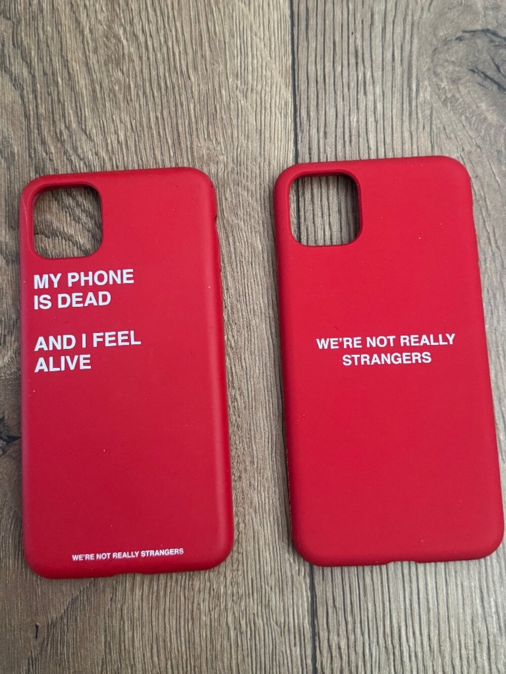We're Not Really Strangers Red iPhone 11 Pro Max Cases – Lot of 2 – Used